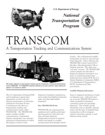 transcom tracking.